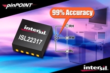 ISL22317：Intersil推出首款具有小於1%典型電阻容差的低電壓DCP