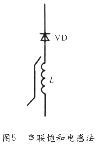 串聯飽和電感(尖峰抑製器)是解決二極管反向恢複問題的另一種常用方法