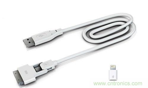 一條USB線同時滿足Lightning/30pin/Micro USB三個願望