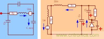 當DS端電壓上升，次級的電壓達到輸出電壓