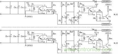 輸出監測、切換電路原理圖