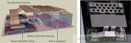 LTM4620 的染色側視圖和尚未模製的 LTM4620