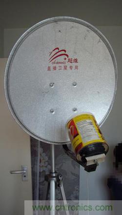 最簡單使用的天線&mdash;&mdash;罐頭天線，可做正饋大鍋饋源！ 