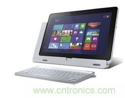 Acer變形筆記本產品，為利用OGS觸屏技術強化產品的薄化設計