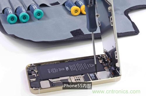 土豪金iPhone 5S拆解：內部結構升級，維修難度增加
