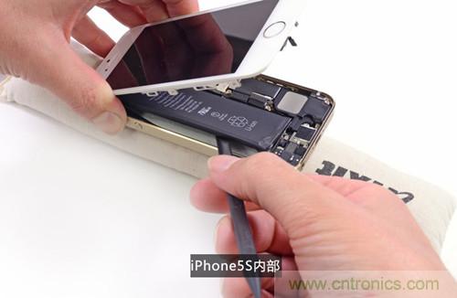 土豪金iPhone 5S拆解：內部結構升級，維修難度增加