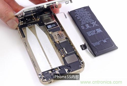 土豪金iPhone 5S拆解：內部結構升級，維修難度增加