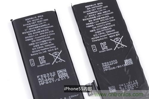 土豪金iPhone 5S拆解：內部結構升級，維修難度增加