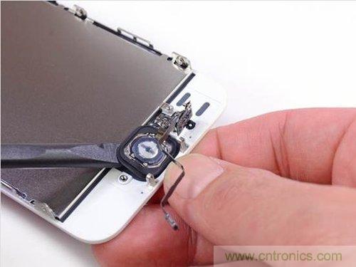 土豪金iPhone 5S拆解：內部結構升級，維修難度增加