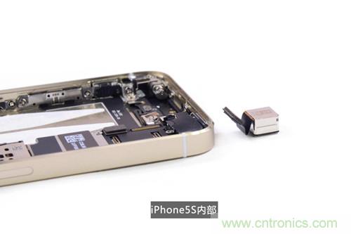 土豪金iPhone 5S拆解：內部結構升級，維修難度增加