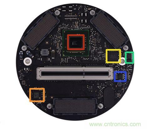 Mac Pro的主板、雙顯卡和各種I/O接口