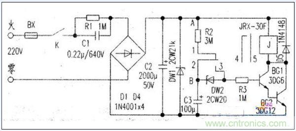魚缸充氧自動控製器電路圖