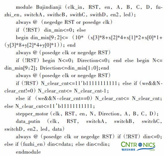 實用技術：利用FPGA技術設計設計步進電機係統
