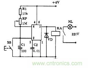 555 電路製成的相片曝光定時器