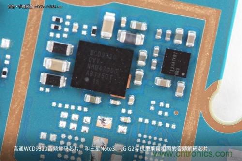 WCD9320音頻解碼芯片，和Note 3以及G2上采用的一模一樣