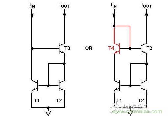 威爾遜電流鏡T4為可選器件，但使用它可改善精度和動態範圍