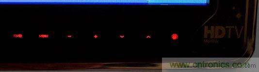 采用背光觸摸按鍵的電視前麵板