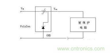 過流、過壓保護器件工作電路