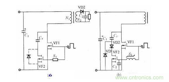  控製吸收電容充放電的電路圖
