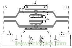 寬阻帶共麵帶狀紙低通濾波器的設計