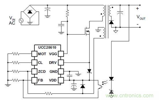 級聯與MOSFET連接 的控製器大大降低了啟動電阻損耗