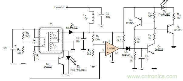 神級反激式開關電源，在1.1V電壓下點亮了HBLED燈！