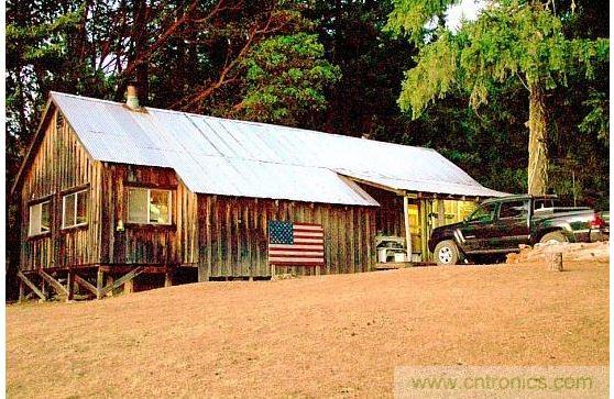 位於加州北部的小木屋