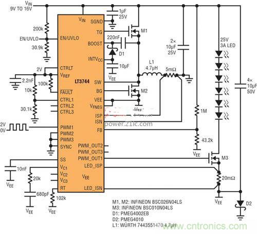 限製功率損耗？把同步降壓LED驅動器當成升壓轉換器行不行？