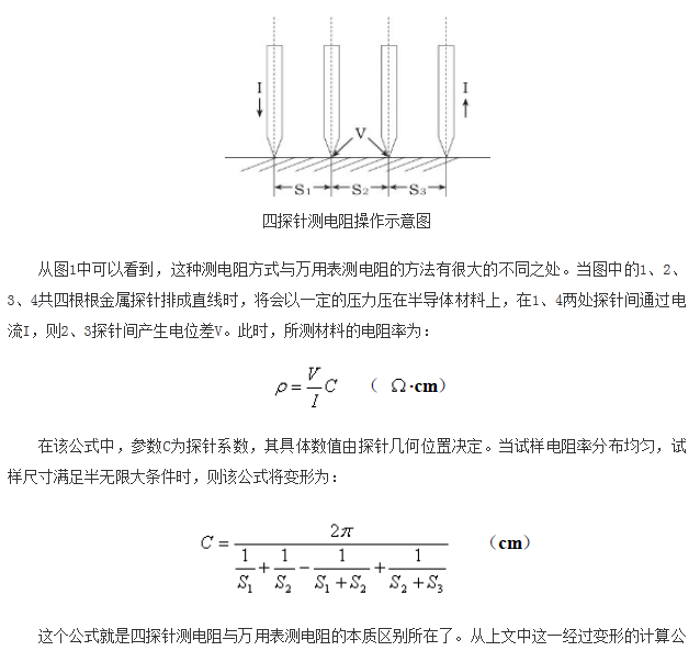 如何區分萬用表測電阻和四探針測電阻？