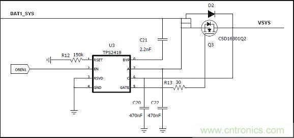 基於bq24161+TPS2419雙電池供電方案的設計分析