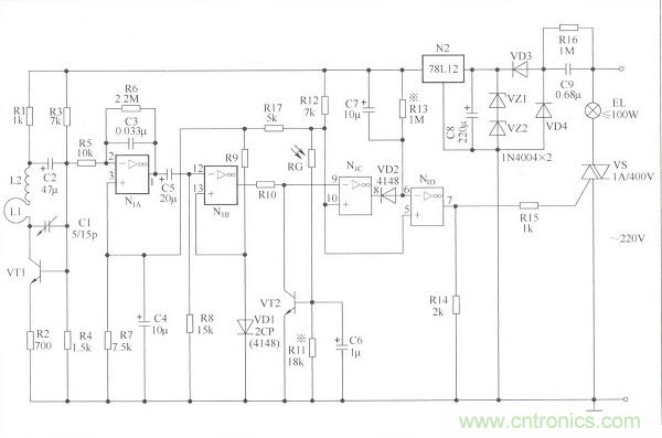 人體感應延時燈光控製電路
