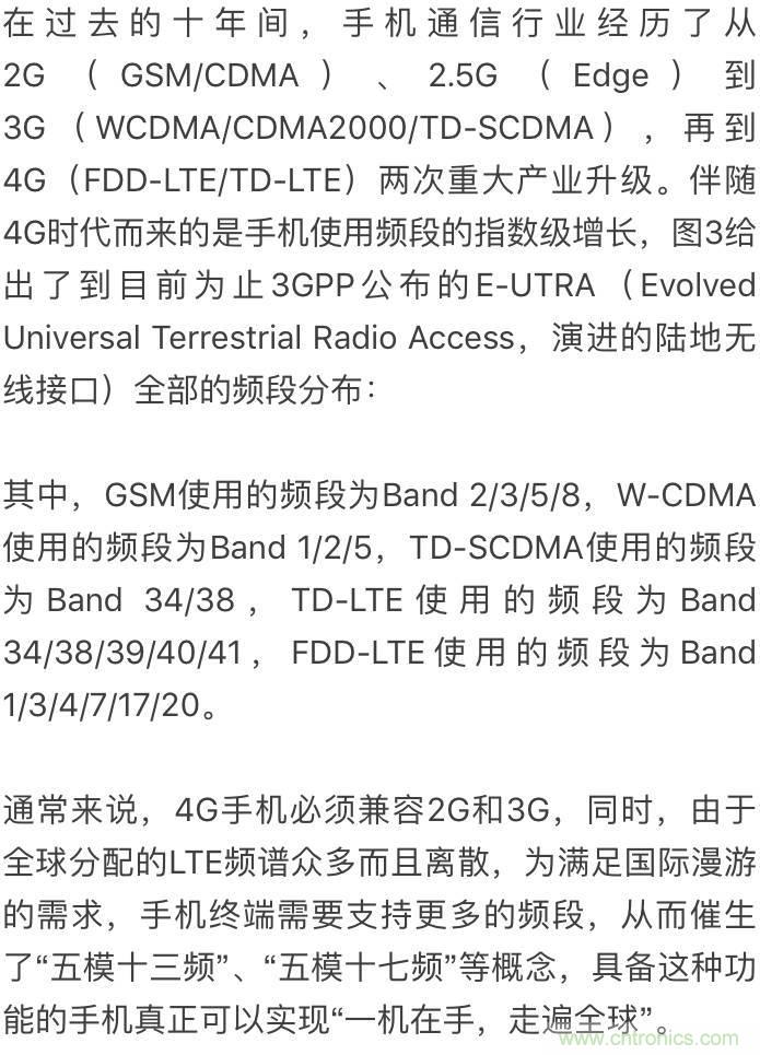關於手機射頻芯片知識，你還不知道的事！