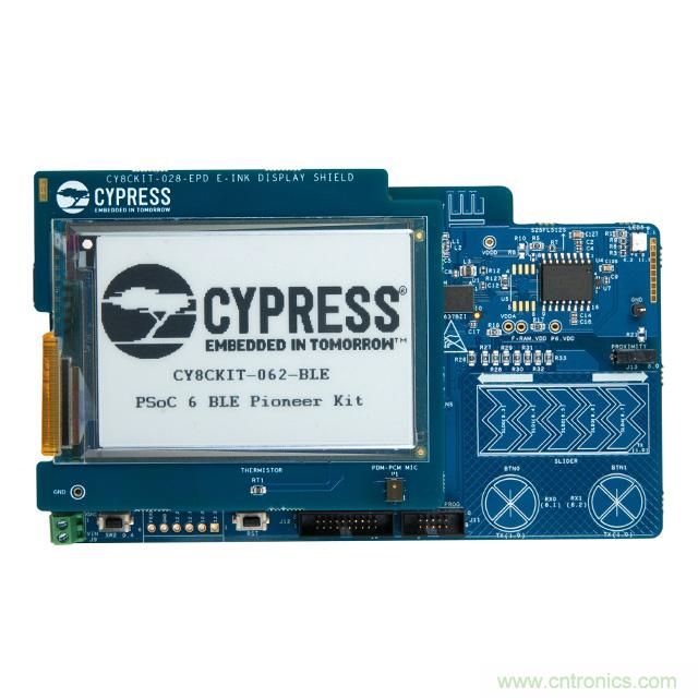 Cypress Semiconductor PSoC 6 BLE Pioneer 套件現已入庫 Digi-Key；客戶預訂訂單陸續發貨中