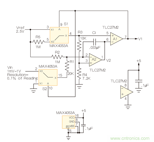 倒置雙斜率ADC提高動態範圍