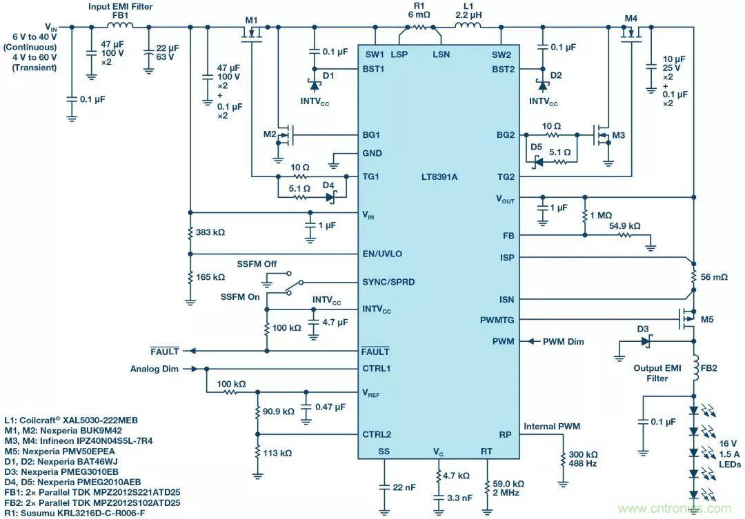 一顆芯驅動整個車前燈組，這個控製器是怎麼做到滴？