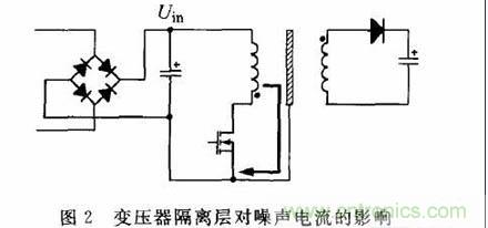 變壓器的噪聲活躍節點相位幹燥繞法抑製EMI
