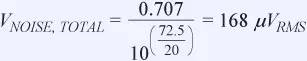 信號鏈中放大器噪聲對總噪聲有多少貢獻？