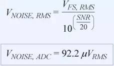 信號鏈中放大器噪聲對總噪聲有多少貢獻？