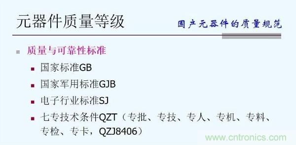 元器件應用可靠性如何保證，都要學習航天經驗嗎？