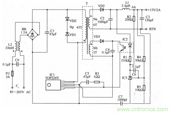 六款簡單的開關電源電路設計，內附原理圖詳解