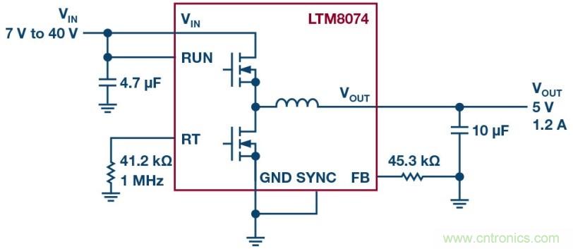 采用BGA封裝的低EMI &mu;Module穩壓器有助於簡化設計