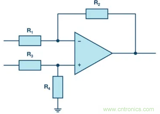 提高差分放大器的共模抑製比，電阻的選擇很關鍵