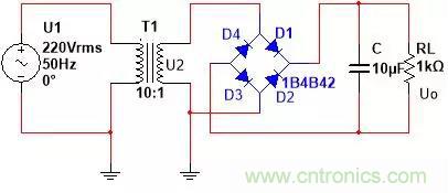 如何選擇單相橋式整流濾波電路中的電容電阻？