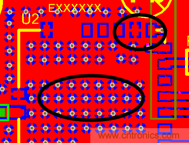 如何引腳接地十字焊盤，過孔完全接地?