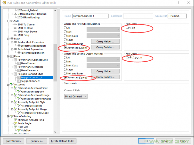 如何引腳接地十字焊盤，過孔完全接地?