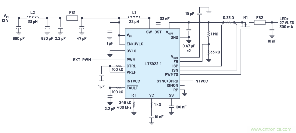 如何抑製來自開關電源的複雜的FM頻段傳導輻射？