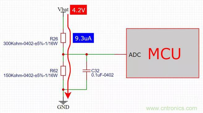 電池電壓偵測電路&ldquo;踩坑&rdquo;：分壓電阻的精度竟然是5%，不是1%