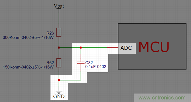 電池電壓偵測電路&ldquo;踩坑&rdquo;：分壓電阻的精度竟然是5%，不是1%