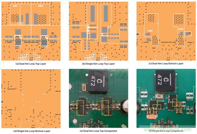 低輻射的4開關降壓-升壓型控製器布局&mdash;&mdash;單熱回路與雙熱回路