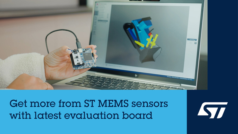 意法半導體升級傳感器評估板STEVAL-MKI109D，加快即插即用傳感模塊評估